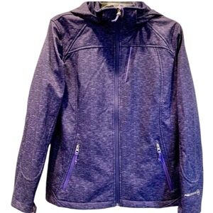 Free Country‎ Purple Fleece Lined Hoodie Jacket L